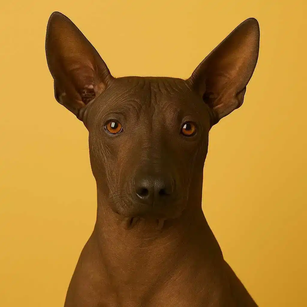 Retrato del viringo peruano, el perro sin pelo peruano - www.mundodog
