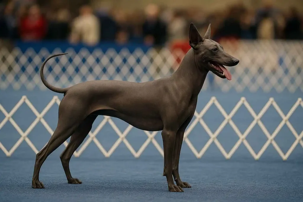 Ejemplar de Perro Pila Argentino mostrando su morfología en concurso canino – mundodog.es